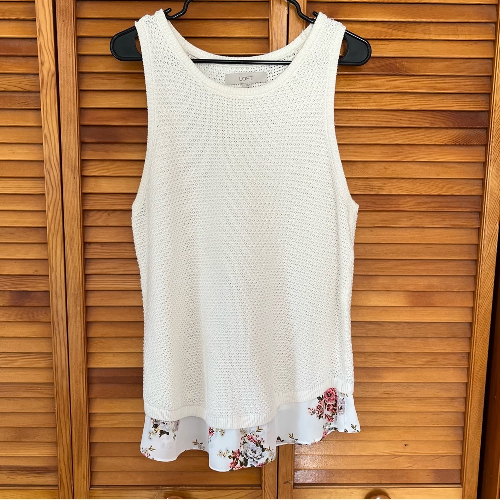 Loft Knit Sweater Tank Top